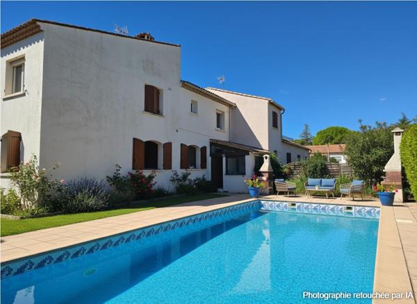 SAINT-GÉLY-DU-FESC : VILLA 7 PIÈCES 176 M²  + PISCINE + GARAGE - FORT POTENTIEL PATRIMONIAL