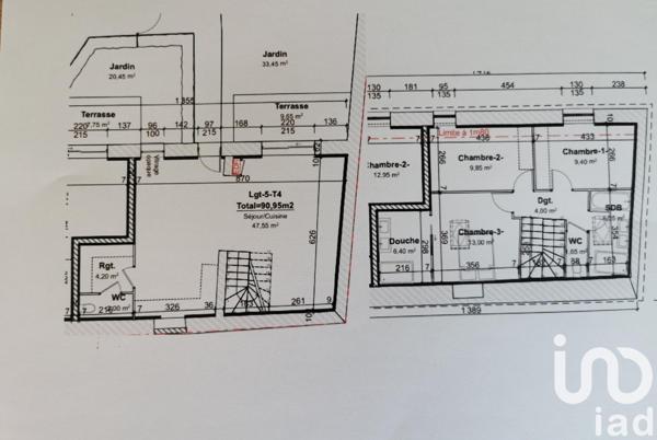 Maison à vendre 4 pièces 100 m² Saint-Clair-du-Rhône