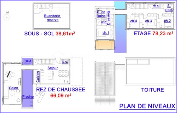 Terrain de 954 m²