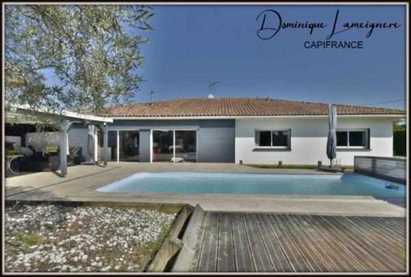 PROCHE DAX ( 10 mn côté EST ) - MAGNIFIQUE VILLA T7 de 2007 Plain Pied - PISCINE - 4 SALLES D'EAU