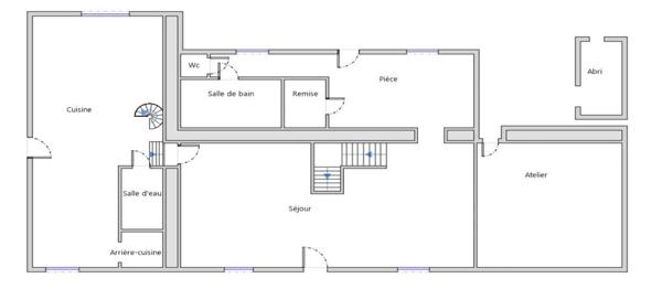 29520 Châteauneuf du faou maison en partie restaurée avec 5 chambres 2 grandes pièces de 26 m² et 46 m²