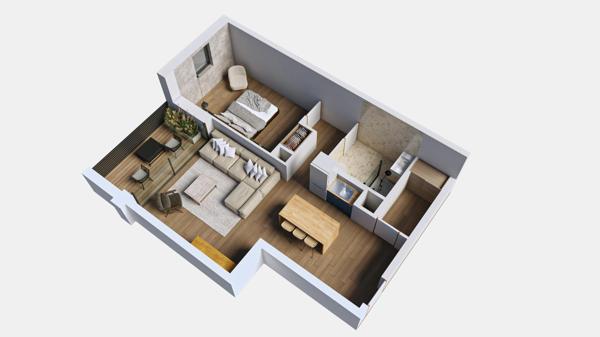 Appartement 2 pièces de 47 m² à Laval