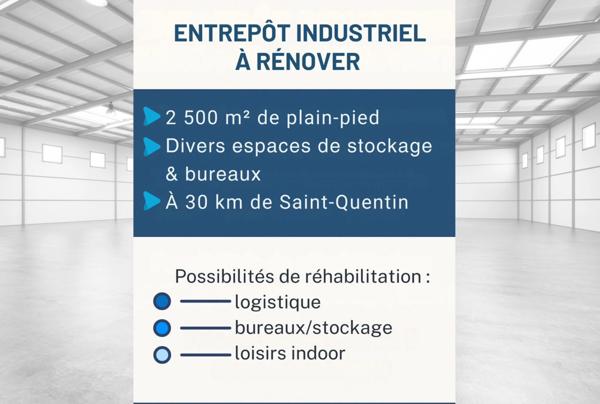 Local/bureau à vendre MENNEVRET (02)