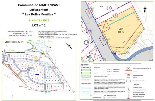 MARTINVAST - TERRAIN A BÂTIR VIABILISE