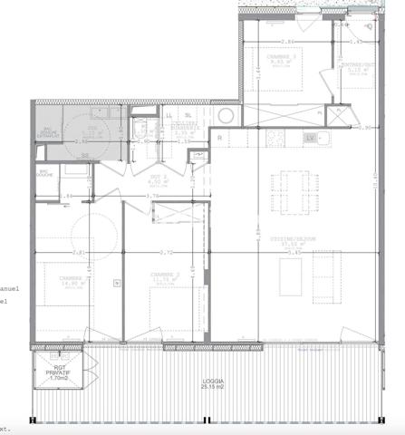 Appartement 4 pièces - 93 m² Bien prestige