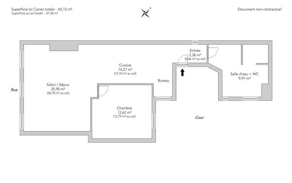 Appartement Paris 17e - BATIGNOLLES / LEGENDRE