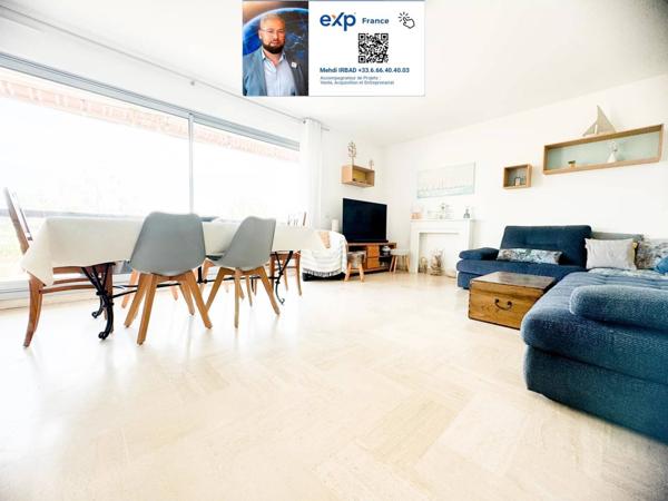 06270 VILLENEUVE LOUBET - APPARTEMENT 4 PIECES AVEC TERRASSE BALCONS CAVE ET PARKING - MER A 5' -