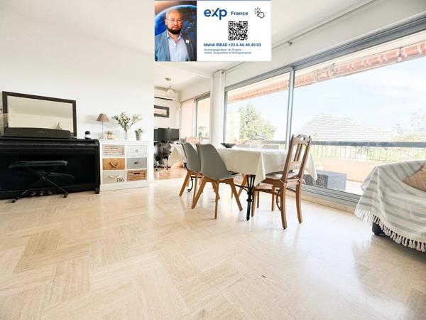 06270 VILLENEUVE LOUBET - APPARTEMENT 4 PIECES AVEC TERRASSE BALCONS CAVE ET PARKING - MER A 5' -