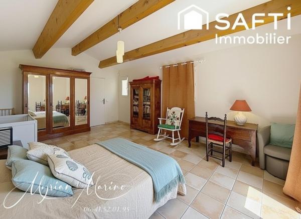 Saint-Aygulf – Maison provençale avec vue mer, piscine et plages à pied