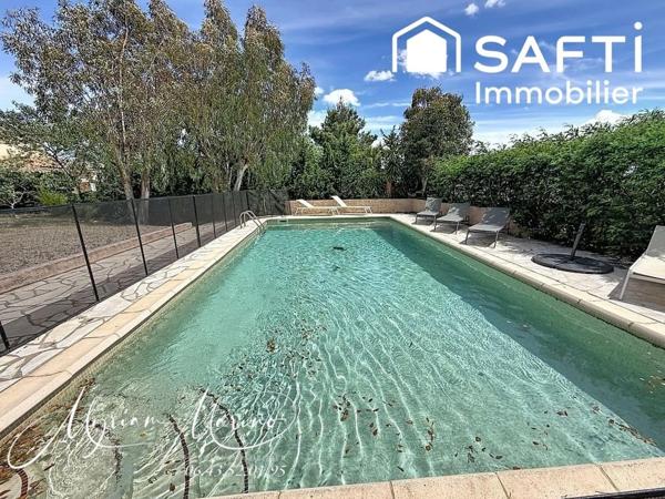 Saint-Aygulf – Maison provençale avec vue mer, piscine et plages à pied