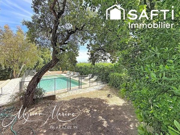 Saint-Aygulf – Maison provençale avec vue mer, piscine et plages à pied