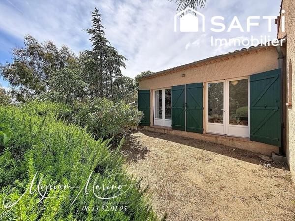 Saint-Aygulf – Maison provençale avec vue mer, piscine et plages à pied