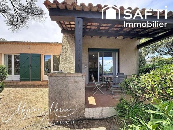 Saint-Aygulf – Maison provençale avec vue mer, piscine et plages à pied