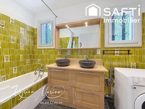 Saint-Aygulf – Maison provençale avec vue mer, piscine et plages à pied