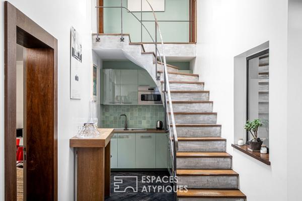 Bureaux / esprit maison avec verrières et extérieur privatif – Muette Sud