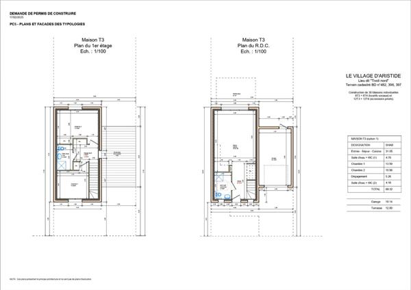 Maison Loches 3 pièce(s) 70 m2