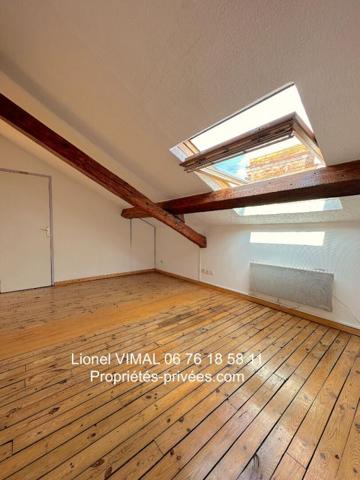 Appartement mansardé 3 pièces avec cave