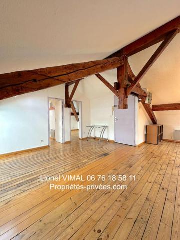 Appartement mansardé 3 pièces avec cave