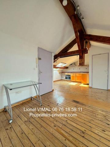 Appartement mansardé 3 pièces avec cave