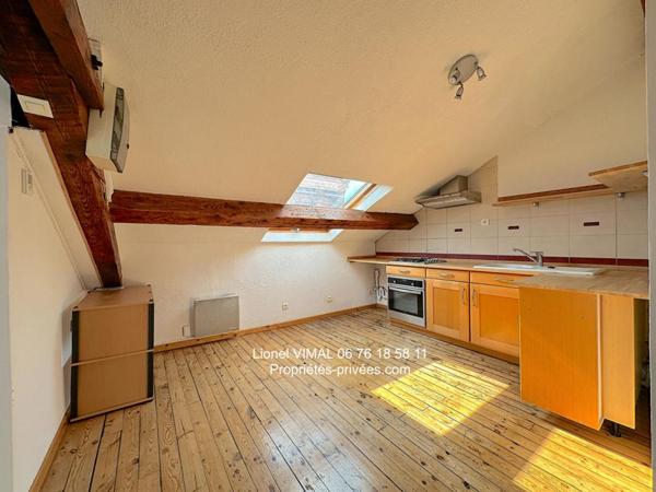 Appartement mansardé 3 pièces avec cave