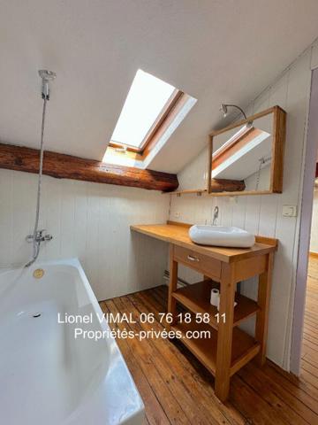 Appartement mansardé 3 pièces avec cave