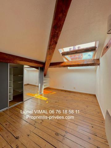 Appartement mansardé 3 pièces avec cave