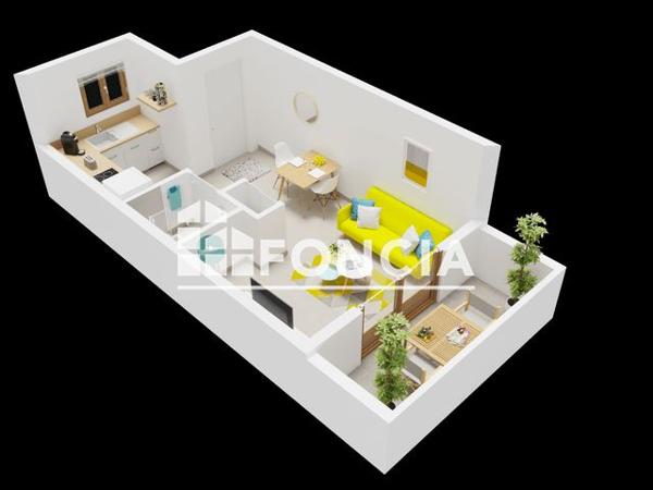 À vendre Appartement 2 pièces 22.56 m² - St Pierre La Mer 11560