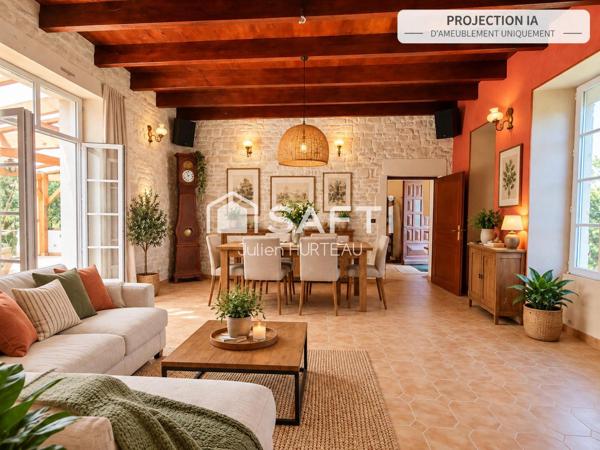 Maison en pierre et dépendances avec travaux