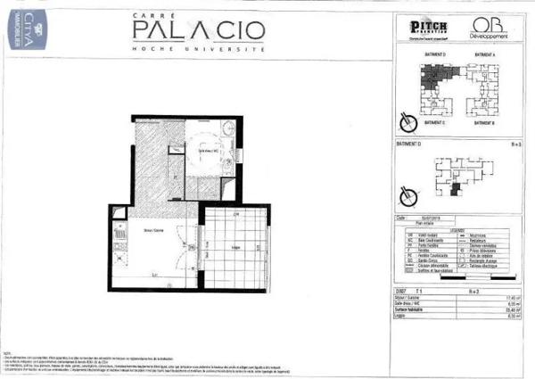Appartement à louer 1 pièce 23.4m² Nîmes (30000)
