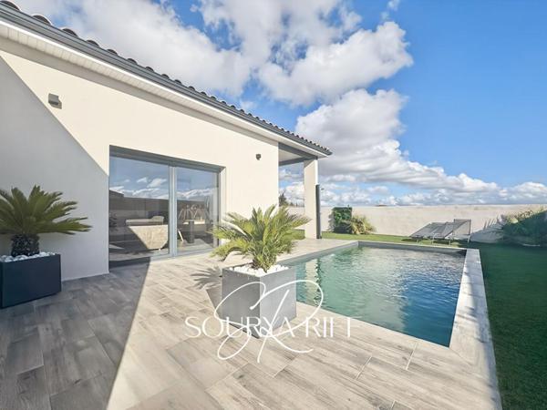 VILLA DE PLAIN-PIED,  PISCINE, CONQUES SUR ORBIEL, 110 M2