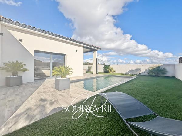 VILLA DE PLAIN-PIED,  PISCINE, CONQUES SUR ORBIEL, 110 M2