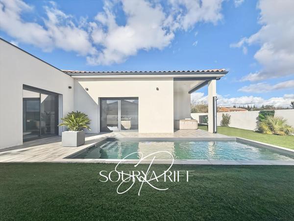 VILLA DE PLAIN-PIED,  PISCINE, CONQUES SUR ORBIEL, 110 M2