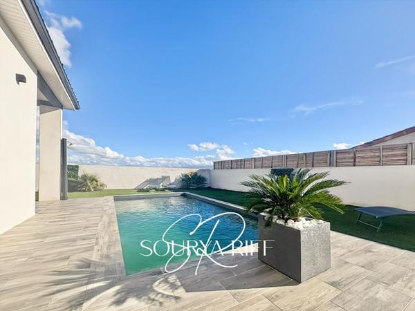 VILLA DE PLAIN-PIED,  PISCINE, CONQUES SUR ORBIEL, 110 M2