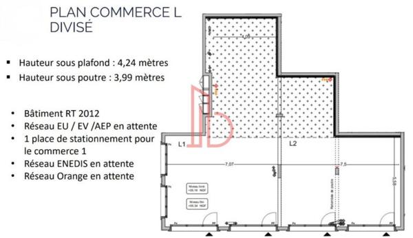 Local Commercial de 336 m² à vendre à Bordeaux Rive Droite