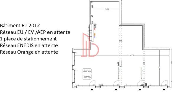 Local Commercial de 336 m² à vendre à Bordeaux Rive Droite