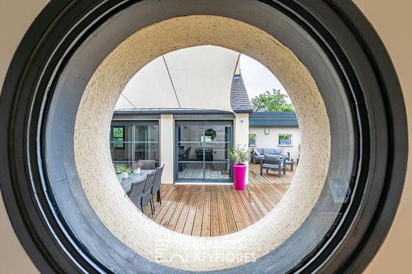 Splendide maison d’architecte avec vue exceptionnelle sur la campagne