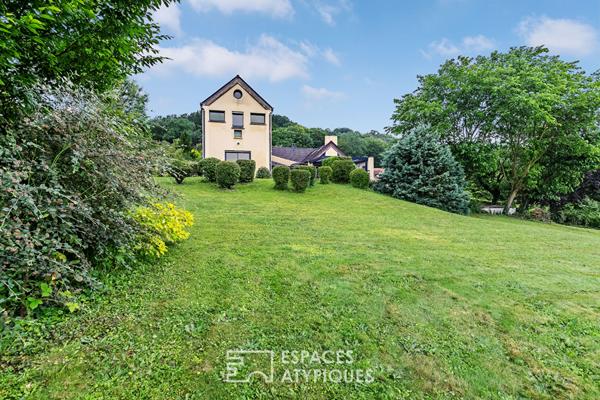 Splendide maison d’architecte avec vue exceptionnelle sur la campagne