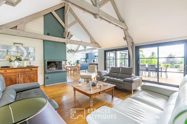 Splendide maison d’architecte avec vue exceptionnelle sur la campagne