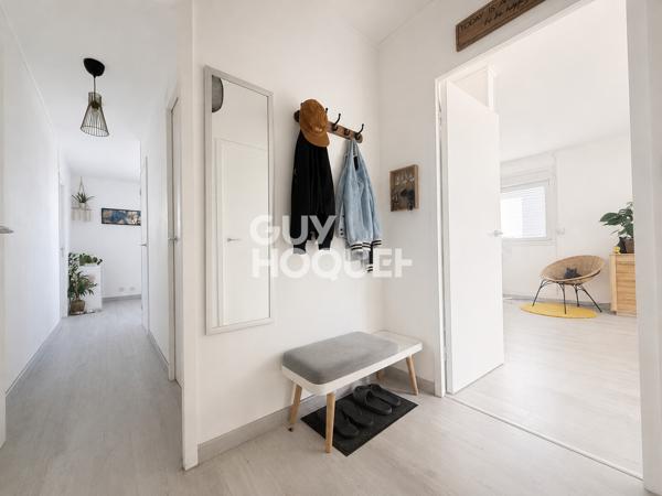 Appartement 3 pièces rénové avec balcon et parking