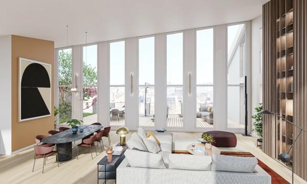 Exceptionnel T6 neuf de 227m² + Terrasse + Parking au coeur de Bordeaux