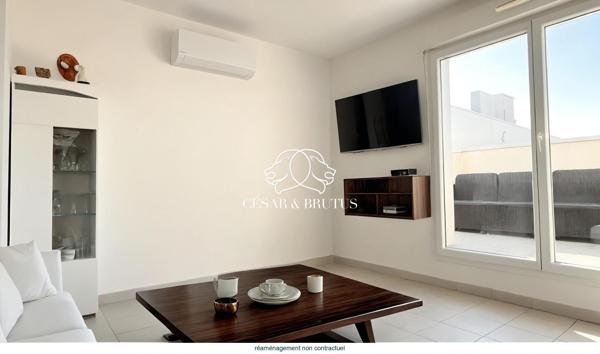 Excliusivité – ST PRIEST (Centre) – Appartement T3 (61 m2) – Dernier étage – Toit-terrasse – Garage (2016)