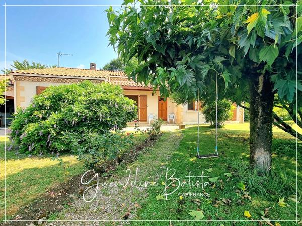 Maison plain-pied 121m² - 4 Chambres - Terrain 2116m² - CREYSSE