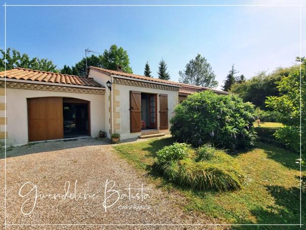 Maison plain-pied 121m² - 4 Chambres - Terrain 2116m² - CREYSSE
