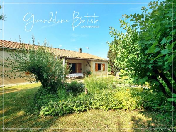 Maison plain-pied 121m² - 4 Chambres - Terrain 2116m² - CREYSSE