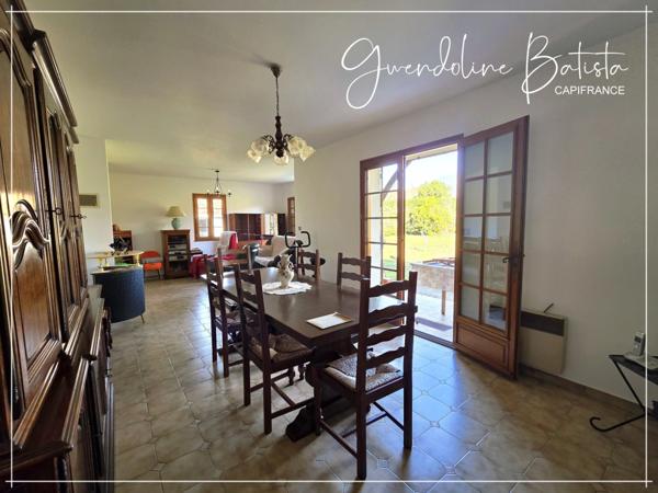 Maison plain-pied 121m² - 4 Chambres - Terrain 2116m² - CREYSSE