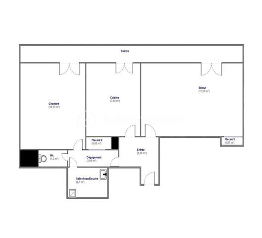 Appartement de 46 m²