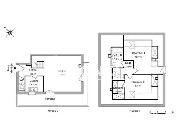 Location Appartement 3 pièces 66.69 m² - LES JARDINS DE L'AMBASSADEUR Conflans Sainte Honorine 78700