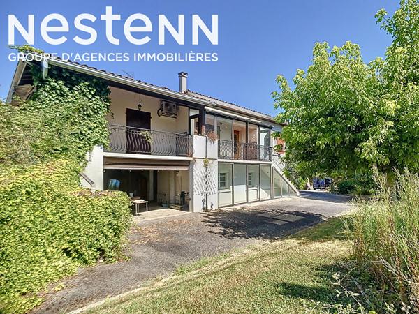 A vendre Maison de 181 m2, 4 chambres + Hangar et bureau, ideal pour un artisan à Calignac