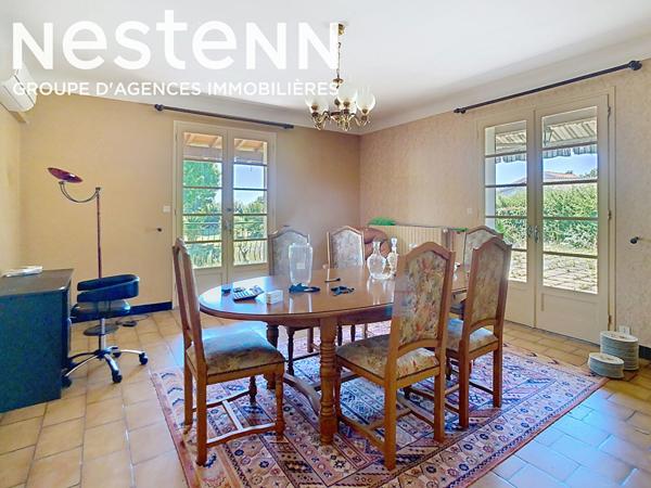 A vendre Maison de 181 m2, 4 chambres + Hangar et bureau, ideal pour un artisan à Calignac