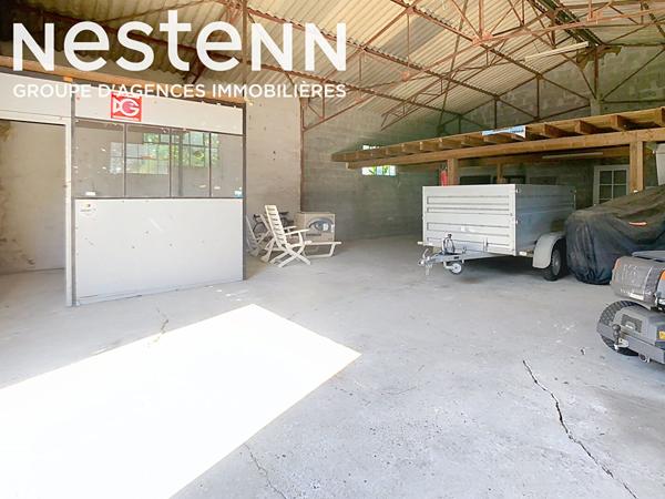 A vendre Maison de 181 m2, 4 chambres + Hangar et bureau, ideal pour un artisan à Calignac